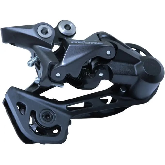 Achterderailleur 2 x 10/11-speed Shimano Deore M4120 SGS - directe montage - zwart