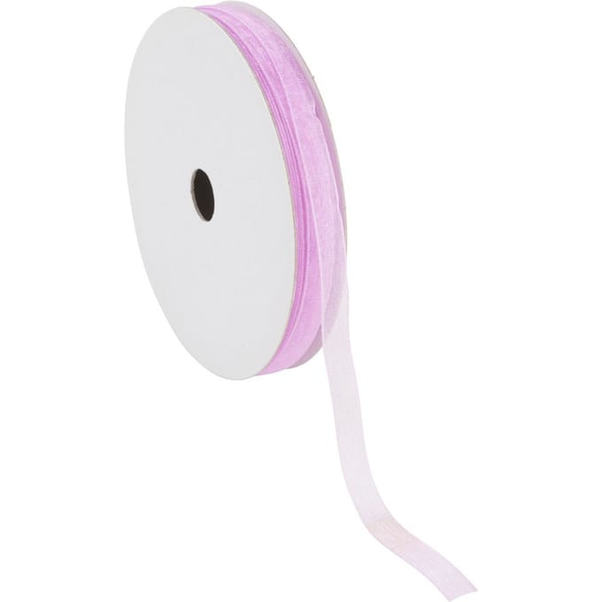 Organza lint, 6 mm - Lichtlila