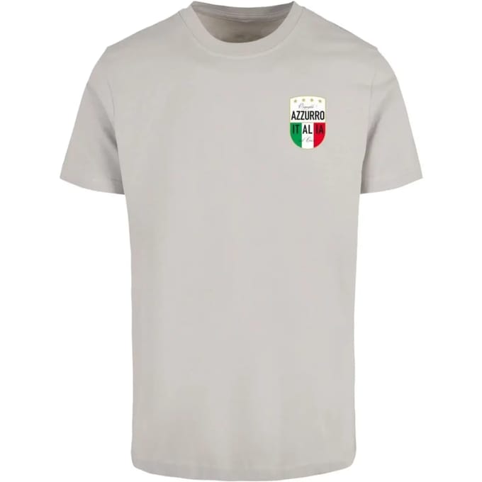 Mister Tee - Azurro Italia Crest Heren Tshirt - M - Grijs
