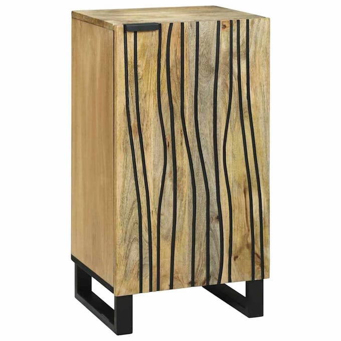 vidaXL - Dressoir - Bruin - 40 - x - 33 - x - 75 - cm - massief - mangohout