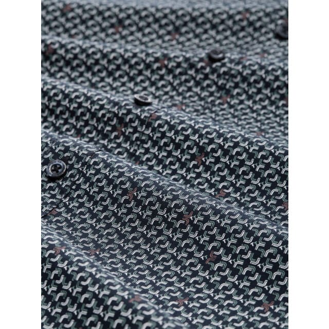 Tom Tailor - Lange mouw overhemd - Mannen - L - Blauw - Katoen - 1047318
