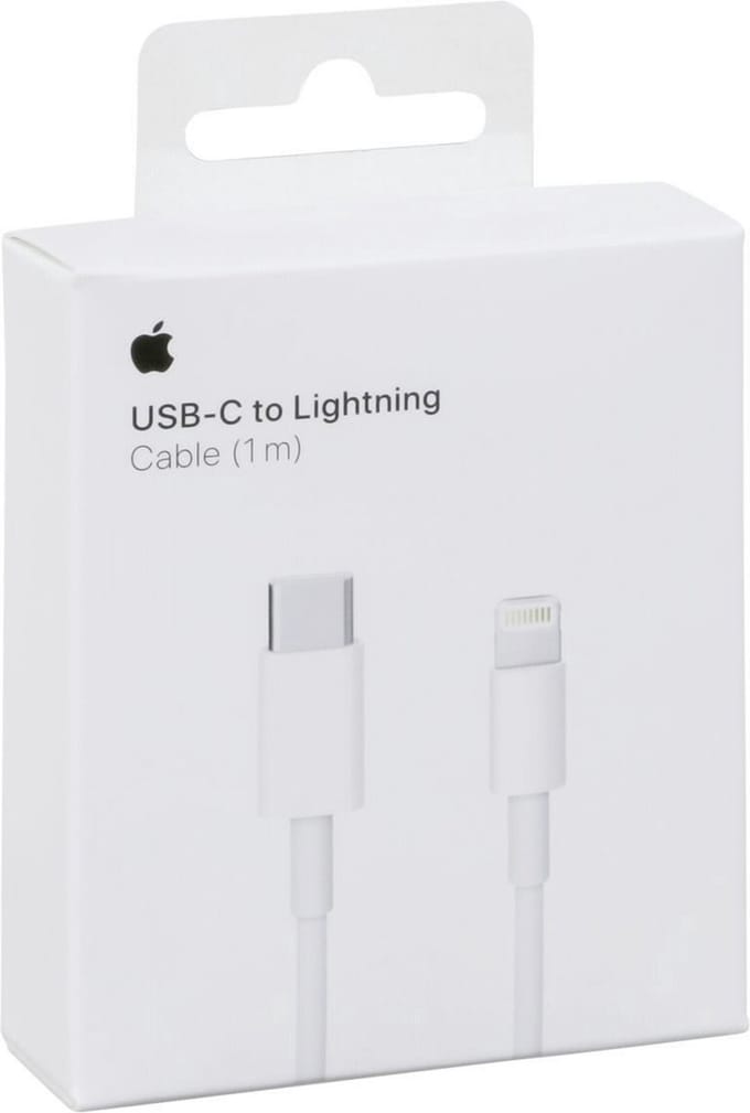 Apple - Lightning Oplaadkabel - USB‑C naar Lightning - 1m - Wit