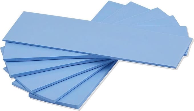 Thermische Koelpads Set (6-Pack) voor CPU, GPU, SSD - Hoge Geleidbaarheid 6.0 W/mK