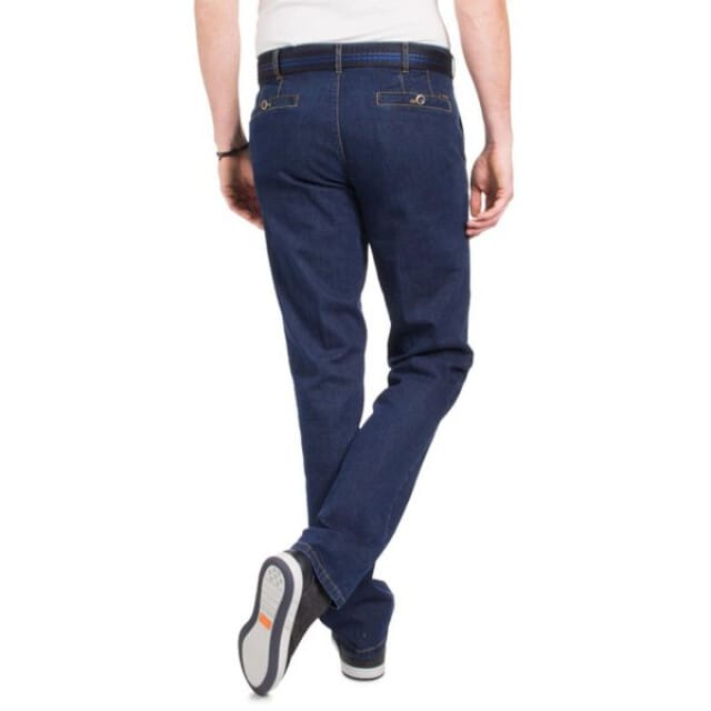 Meyer - Basic pantalon - Heren - 24 - Blauw - Katoen - Roma-9-629
