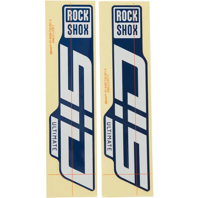 Fietsvork Sticker Kit Rockshox ULtimate 29 Gloss