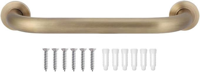 Douche Handgreep - Badkamer Steun - Veiligheid Thuis - Verborgen Montage - 30cm - Antiek Messing