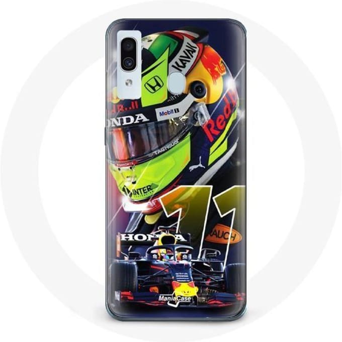 Coque pour Samsung Galaxy A40 Formule 1 Sergio Pérez Pilote automobile F1