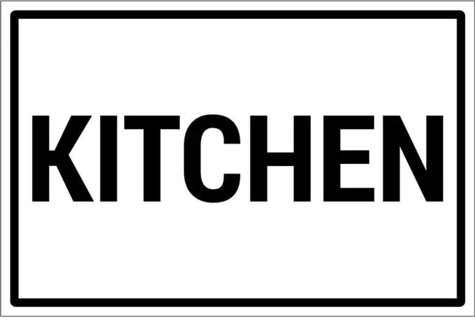 Kitchen sticker | 45 x 30 cm