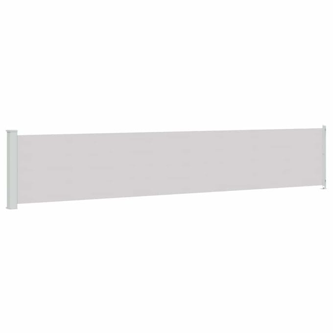 vidaXL - Tuinscherm - uittrekbaar - 117x614 - cm - grijs