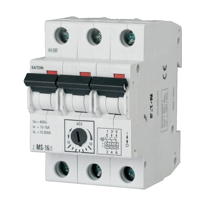 Eaton motorbeveiligingsschakelaars 2,5-4A 3P - 248409 - E3KQN