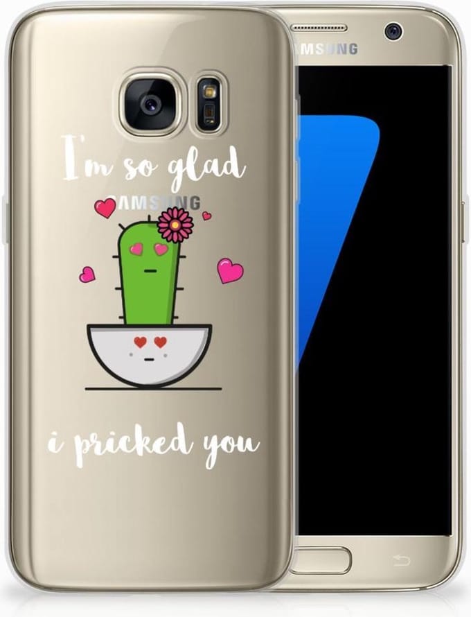 Samsung Galaxy S7 Telefoonhoesje met Naam Cactus Glad