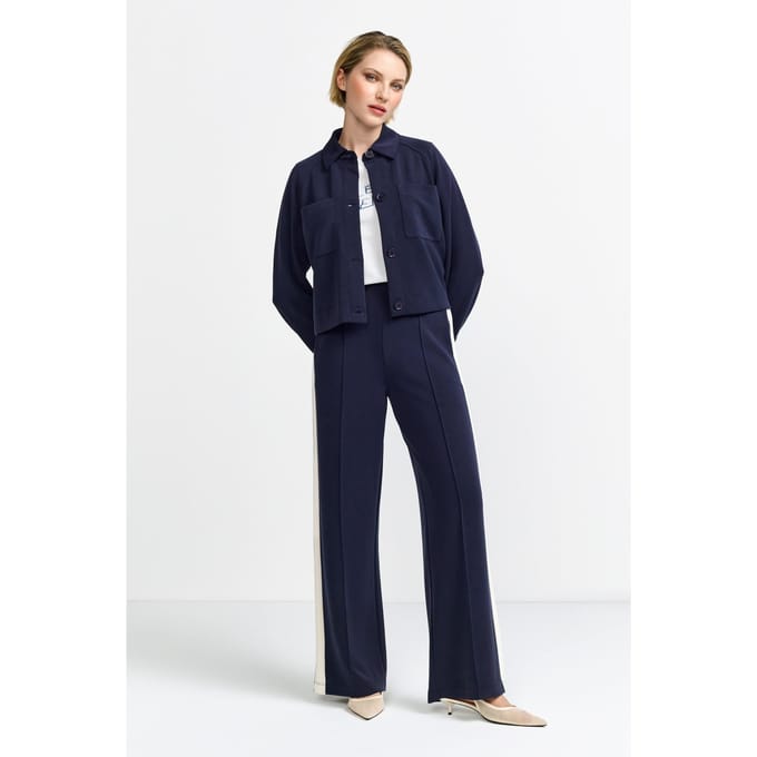 Rich & Royal Scuba Jacket Denim Look Midnight Blue Taglia: S | Giacche corte Outlet | Donna | Blu
