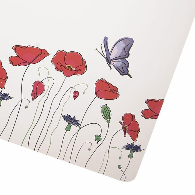 Orion Podkładka Maki - Rechthoekig - 43x28 cm - Decoratief - Wit