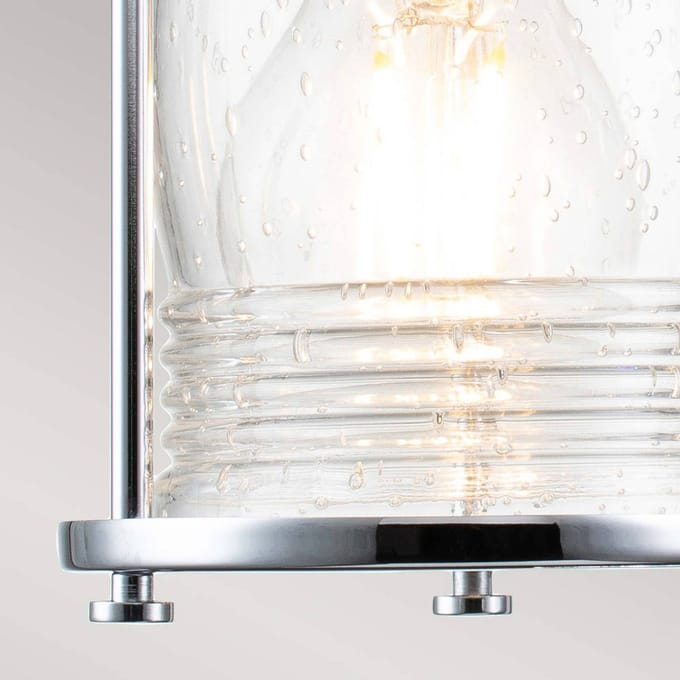 Kichler LED Badkamerarmatuur Ashland Bay | 4X E27 Max 60W | IP44 | Polished Chrome