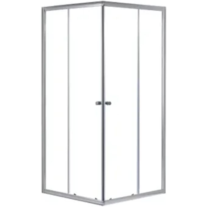 Aquavive Douchecabine Sicilie - Hoekinstap - 90x90x190cm - Chroom