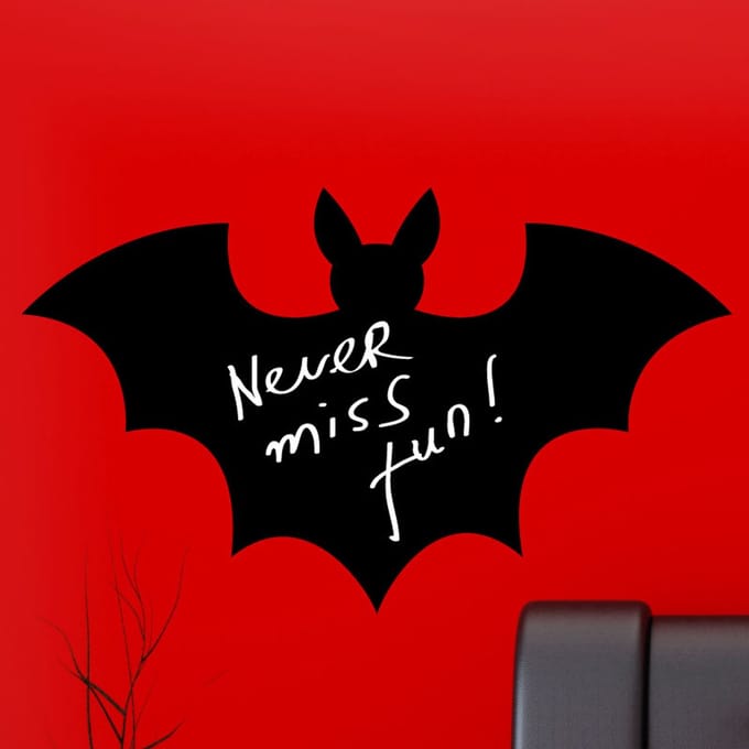 Schoolbordsticker - uitwisbare zelfklevende muurstickers - BAT - 110x190cm