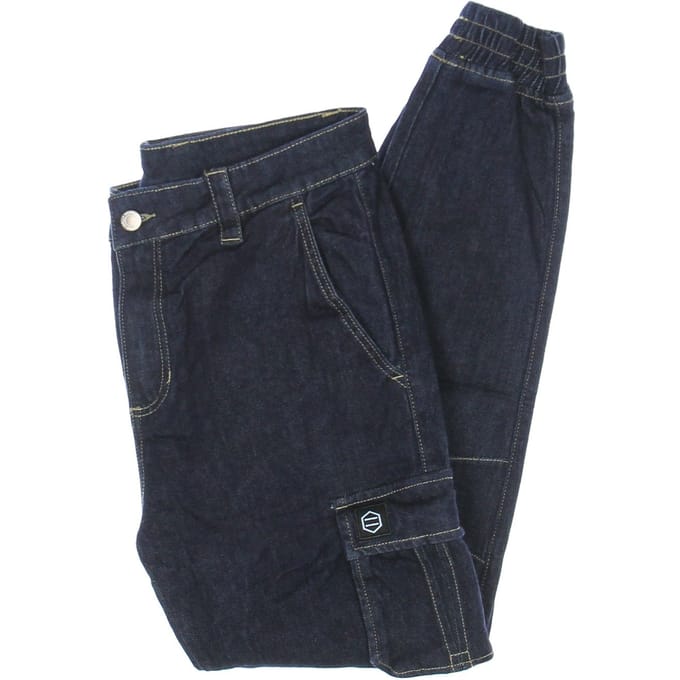 Herenjeans Cargo Long 903 Denim Broek Denim Blauw