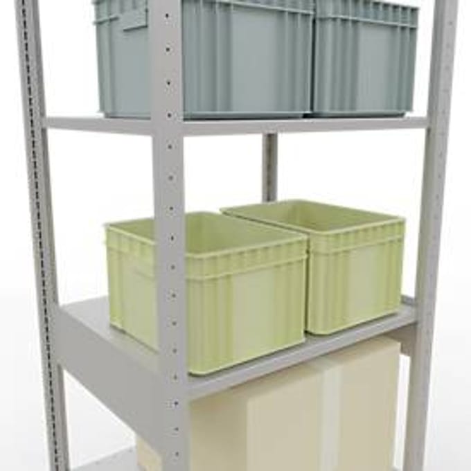SCHULTE Lagertechnik - Stapelvoet met lengtevergrendeling - 2500x 750x600 mm, type 150 kg