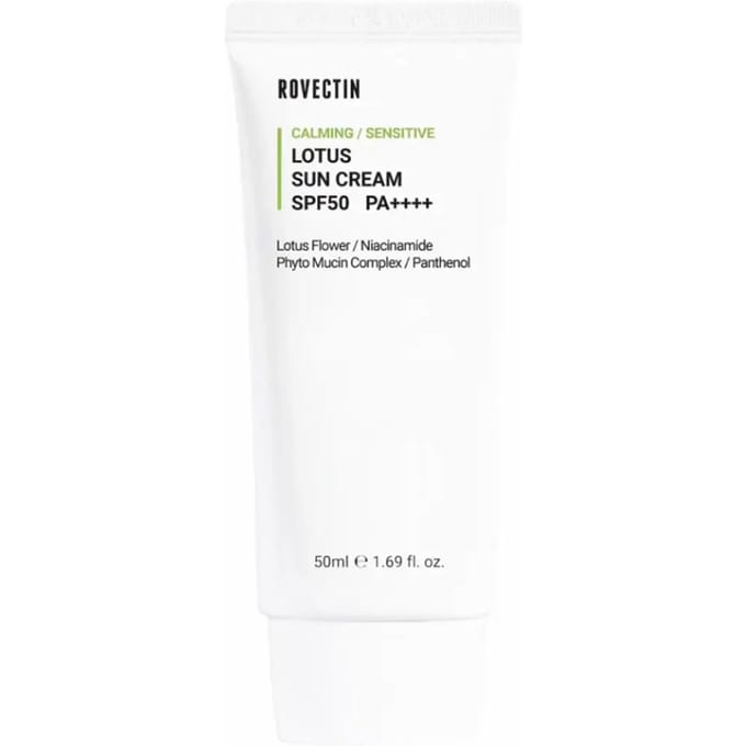 [ROVECTIN] Crème Solaire Lotus Apaisante SPF 50+ PA++++ 50 ml gray