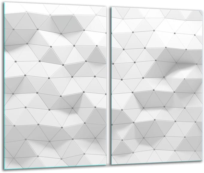TMK ArtDeko - Snijplank - 30x52 cm - Glas - Bont Kleuren