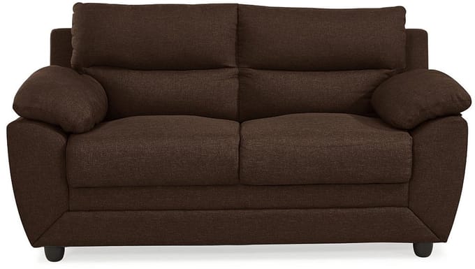 Vente-unique Tweezitsbank MANOA van stof - Bruin
