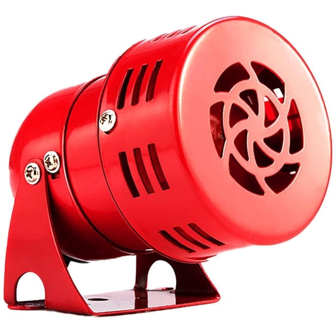 Industrieel Alarm - Sirene Geluid - Beveiliging Diefstal - Krachtige 110dB - 12V DC - Rood