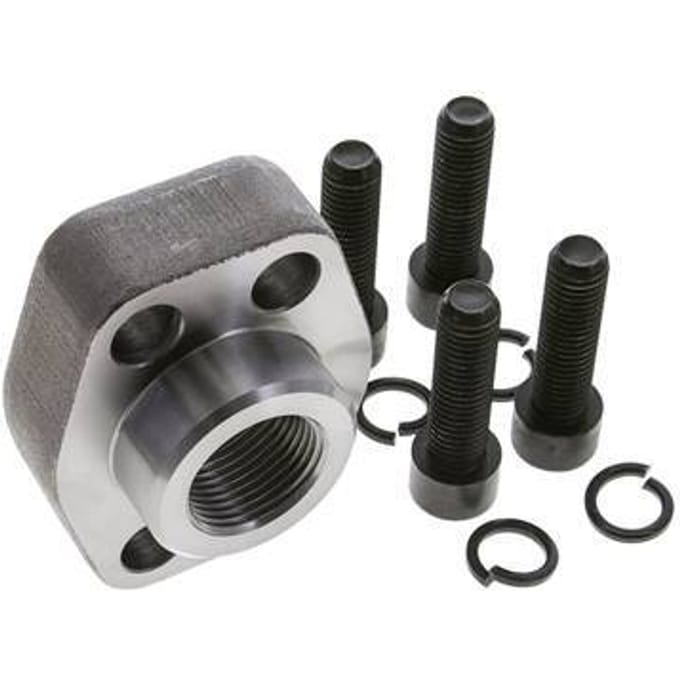 1-1/4'' SAE Flens 6000 psi Blank staal met G1'' Binnendraad ISO 6162-2