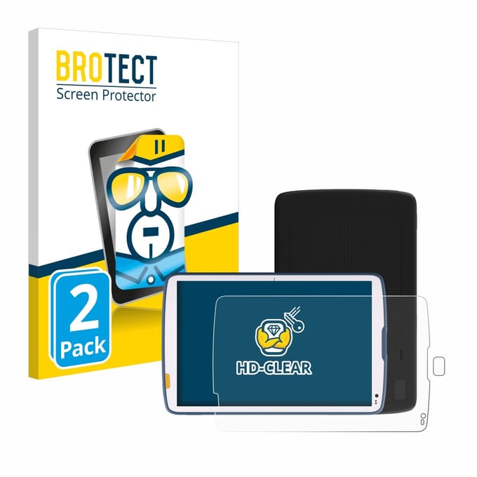BROTECT - Screenprotector voor Zebra ET40 10.1" (Voor+Camera) - Folie Beschermfolie transparant 2 Stuks