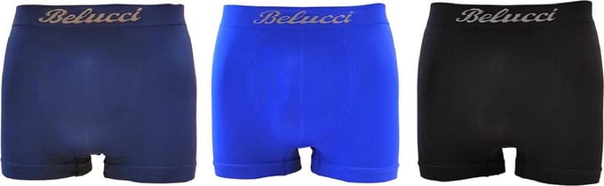 Belucci boxershorts assorti kleuren A 3pack maat M/L