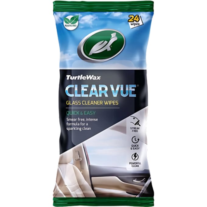 Turtle Wax Clear Vue Glass Wipes - 12 stuks.
