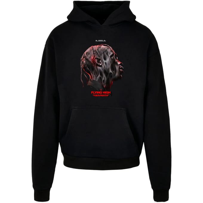 Mister Tee - Flying High Heavy Oversize Hoodie/trui - L - Zwart