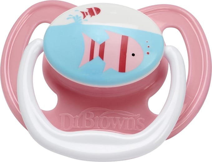 Dr.Brown's - fopspeen roze fase 1 (1 st.)