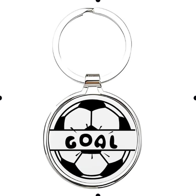 Akyol - Voetbal Sleutelhanger - voetbal - liefhebber - Cadeau - Sport - 2,5 x 2,5 CM