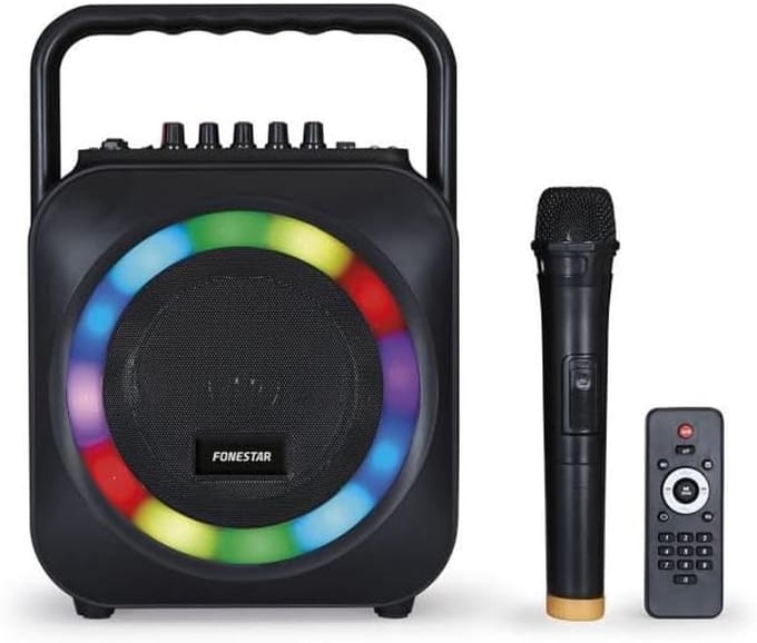 Draadloze Karaoke Speaker met Bluetooth, USB, SD en Microfoon - Krachtige PC Speaker