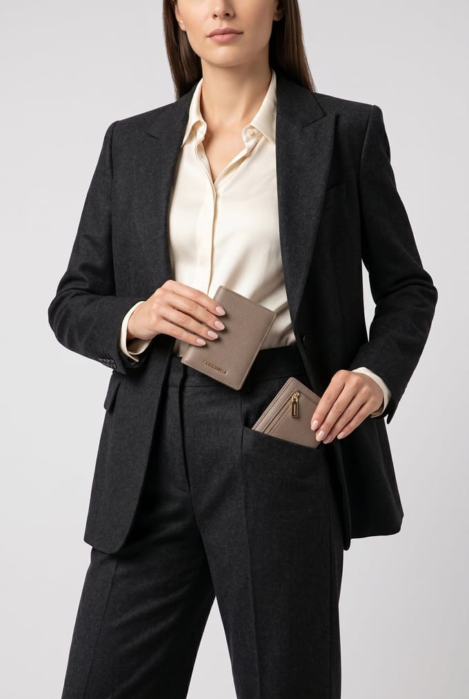 Coccinelle Metallic Soft Warm Taupe Größe: OS | Clutches Outlet | Damen | Schwarz