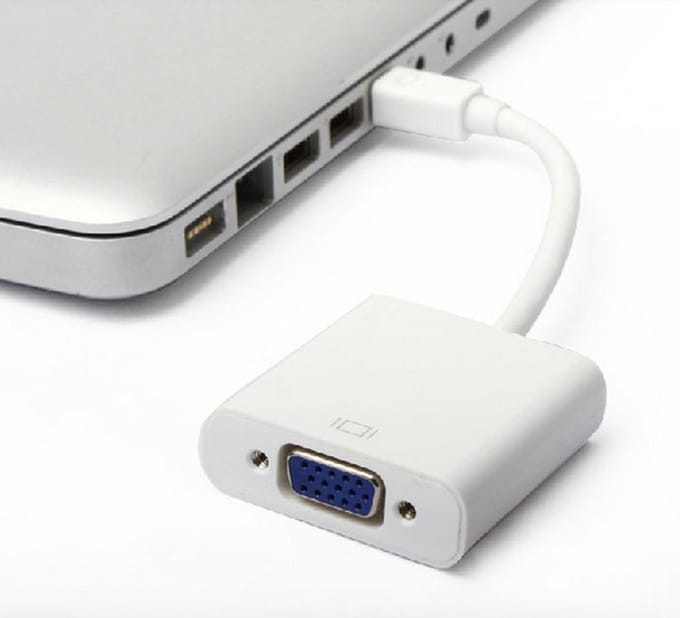 Mini Display Poort naar VGA adaper HaverCo / Wit