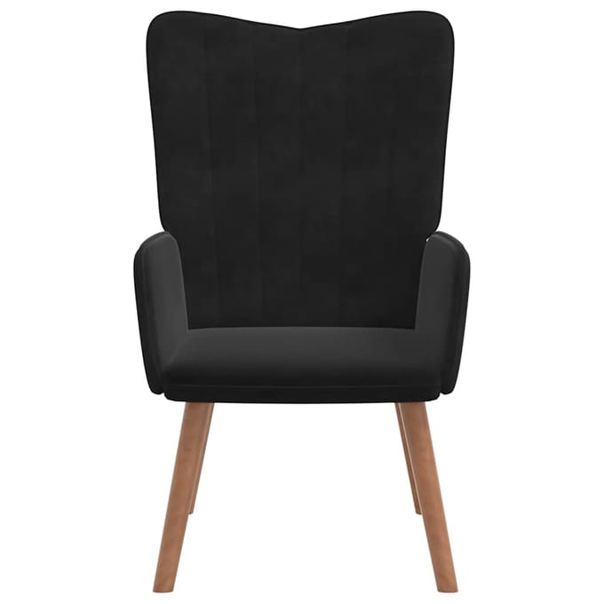 Vidaxl Fauteuil, Zwart, Bekleed met Fluweel