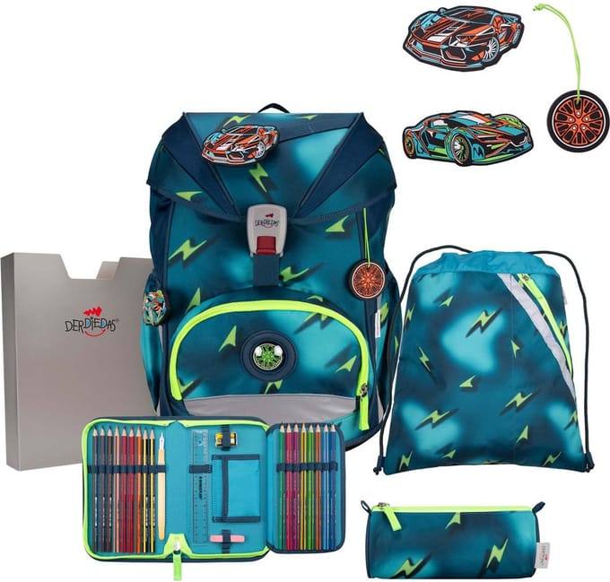DerDieDas ErgoFlex Superlight - Schoolrugzak Set 5tlg. 650g (Magic Light)