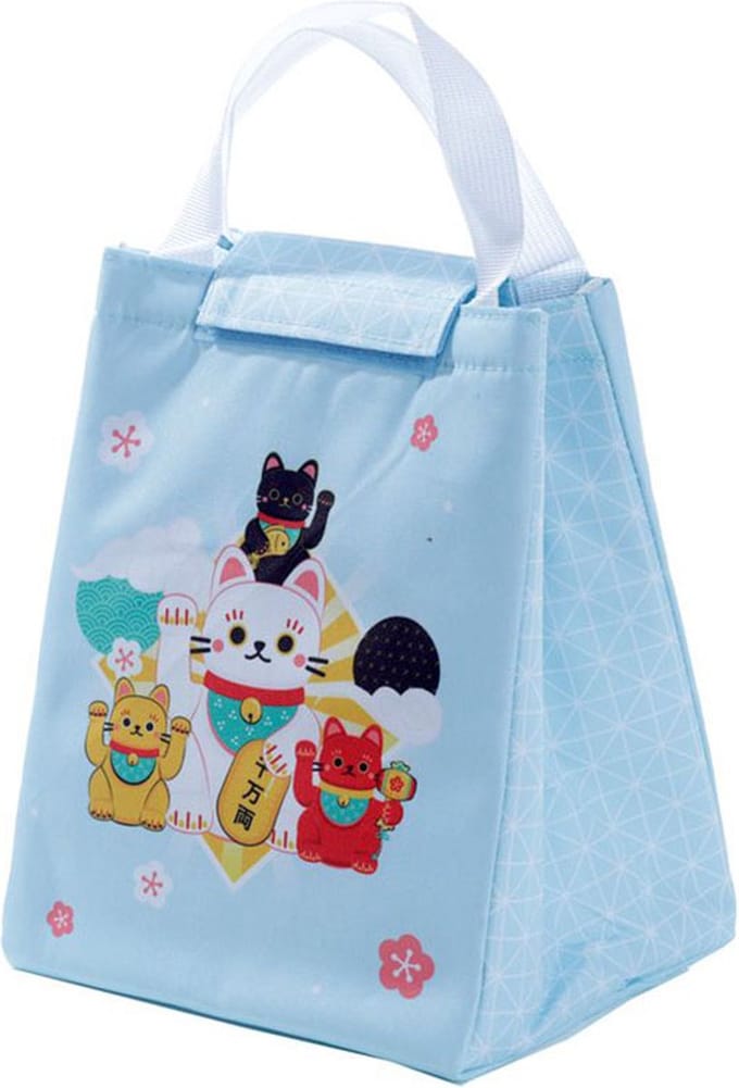 Maneki Neko Gelukskat Flap over Koeltas Lunchtas - 27x20x16cm