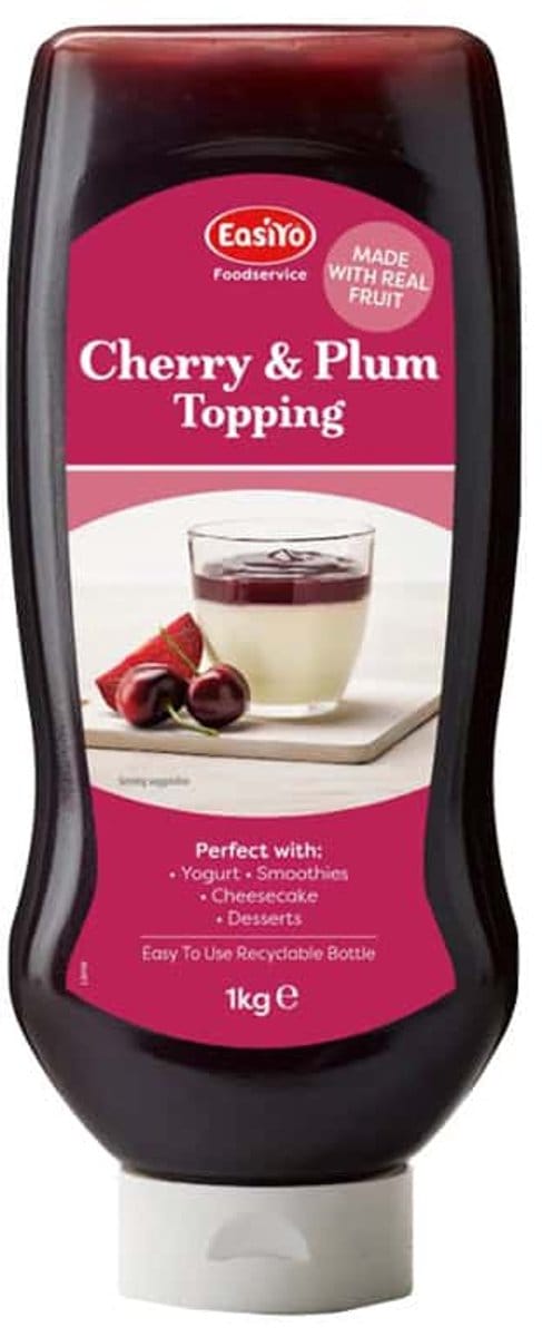 EasiYo fruit topping kers & pruim