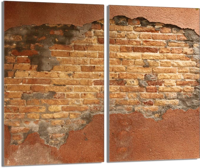 TMK ArtDeko - Glasplaat Bescherming - 2x30x52 - Cegła - Veelzijdig Gebruik