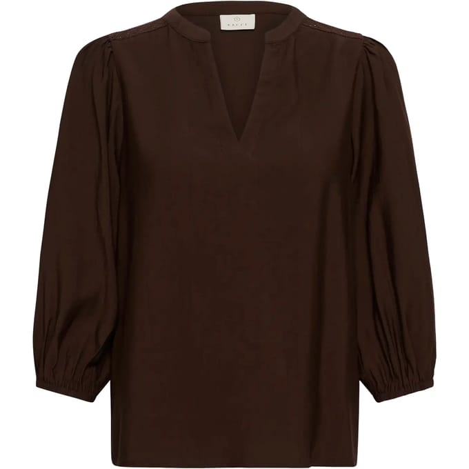 Kaffe KAalberta Blouse Dames Blouse - Coffee Bean
