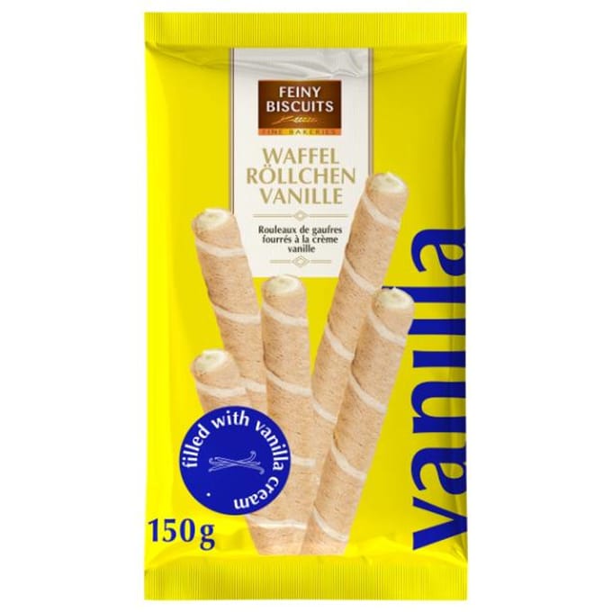 Feiny Biscuits Rouleaux Gaufrette Crème Vanille 150 g