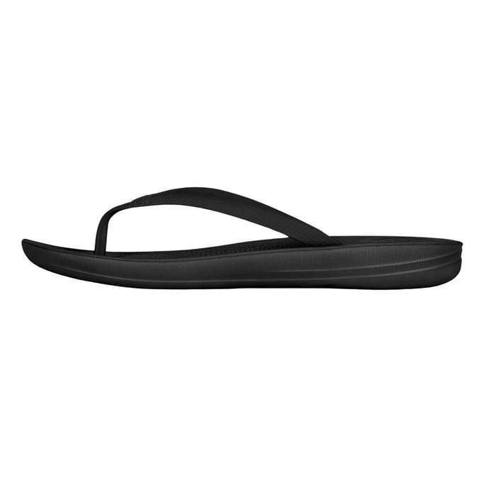 FitFlop Iqushion Ergonomic Flip-Flops TPU Dames Slippers - Zwart
