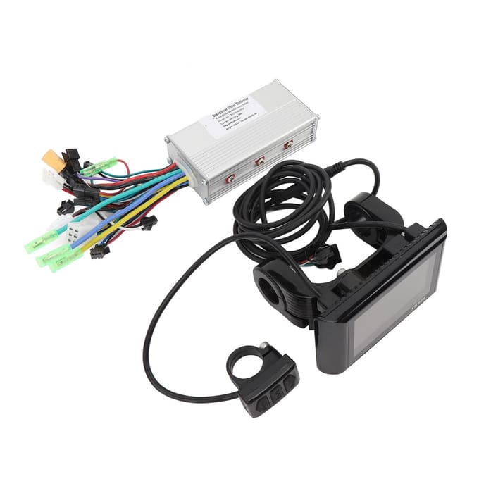 36V 48V 60V 500W 28A Borstelloze Motor Controller 5530 met SW900 LCD Display Paneel Elektrische Fiets black