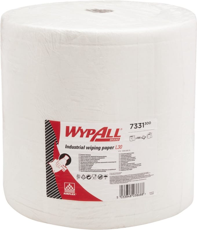 WYPALL Poetsdoek L30 38 x 37 cm (B x L) Airflex - Wit