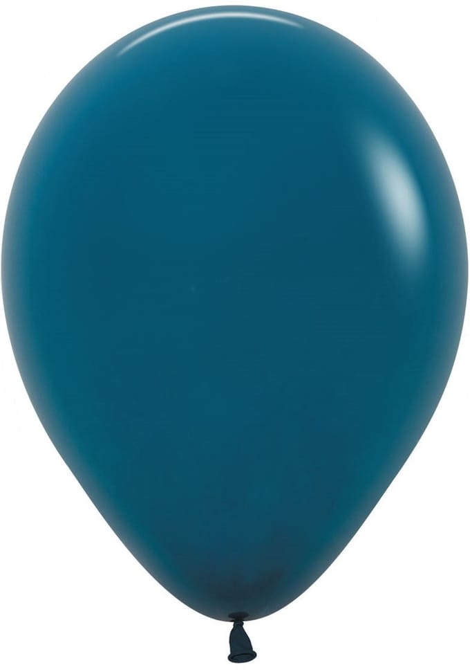 Latex ballonnen Sempertex rond Deep Teal -12inch – 12 stuks