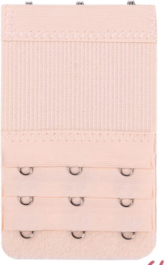 New Age Devi - 3 bh verlengstukken beige (3 haaks met elastiek)