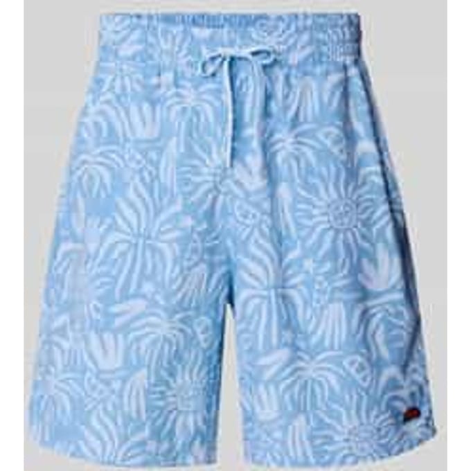 Relaxed fit korte broek met logobadge, model 'SCORCHANO'