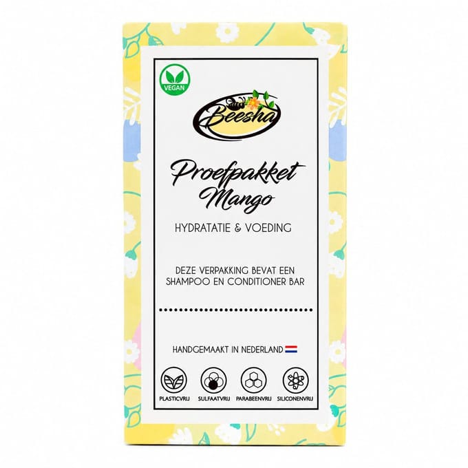 Beesha - Proefpakket Mango Duo - Vegan - Sulfaatvrij - Parabeenvrij - CG Proof
